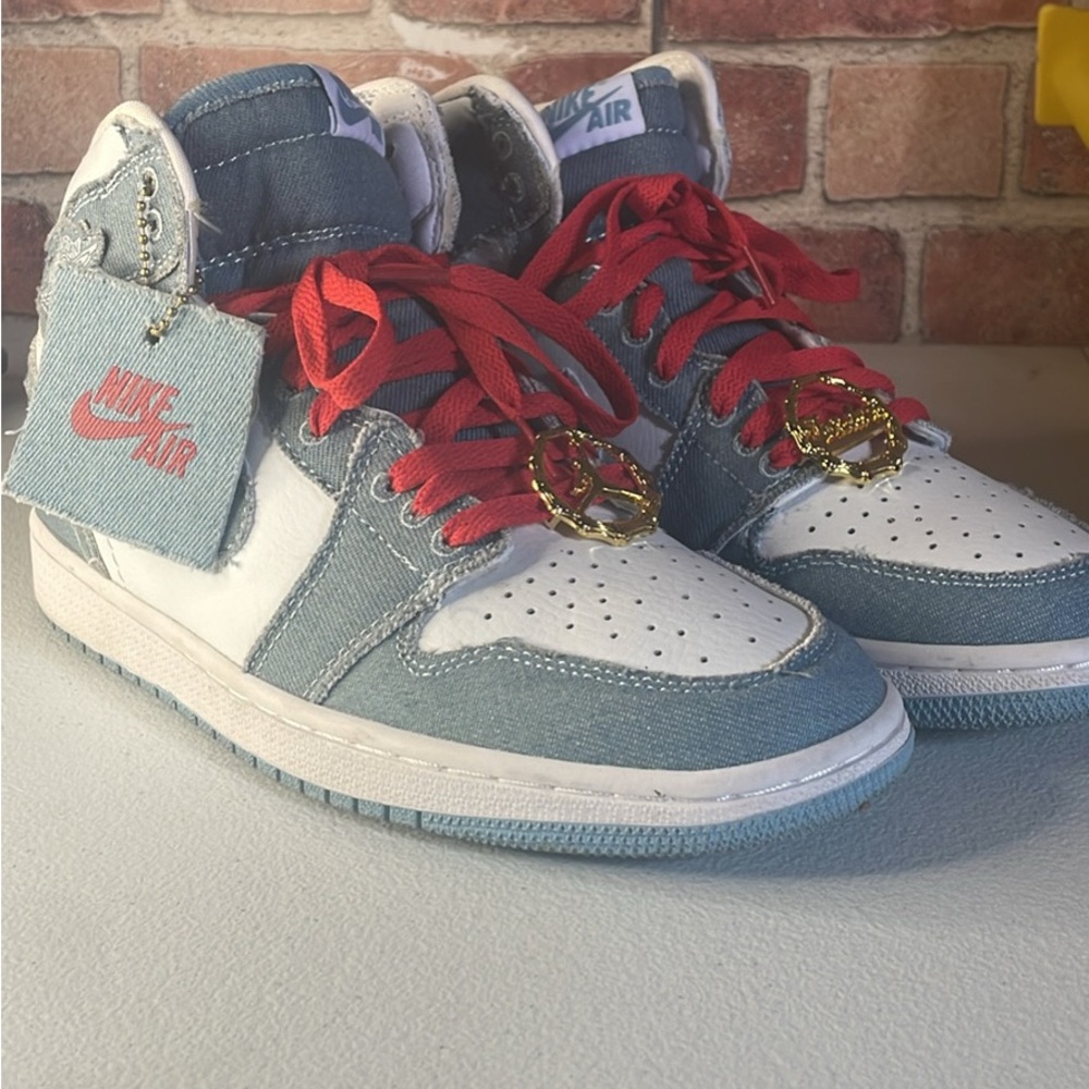 Nike Red and Blue Sneakers High-Top Style